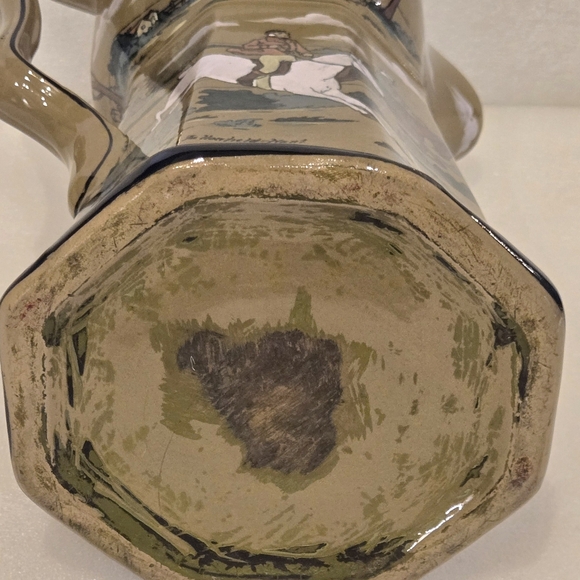 Buffalo Pottery Deldare Ware Pitcher 64 Oz The Fallonfield Hunt Breaking Cover - Picture 9 of 10
